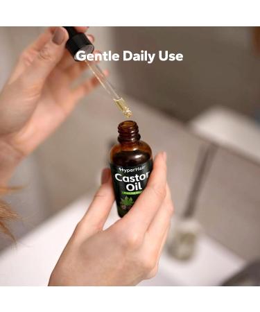 Organic Castor Oil 2 Fl Oz - Hair Growth Eyelash & Eyebrow Enhancer Essential & Massage Oil for Nourishing & Moisturizing - Buy Online on GoSupps.com