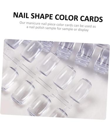 Ipetboom Nail Polish Color Cards 3 Sets Nail Color Card Solid Melon Clear Nail Gel 2.1x1x1cm Transparent - Buy Online on GoSupps.com