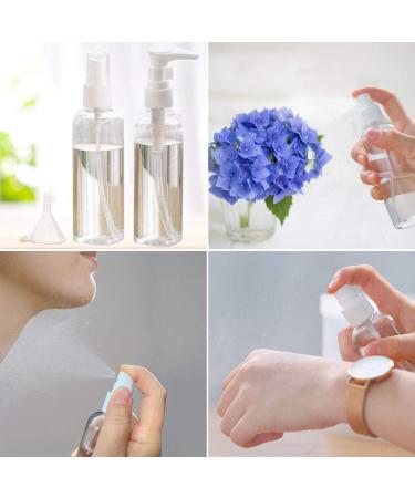 Broadream 4-Piece Transparent Travel Bottle Set | 100ml TSA-Approved Spray Bottles for Travel | Perfect for Airplane Carry-On - Buy Online on GoSupps.com