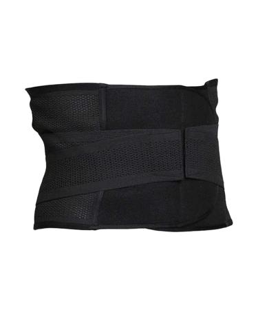 Lordosis support Strong compression of gripping actual waist belt/lower back support waist trainer slimmer men (color: black size: X-Large) (black l) black l