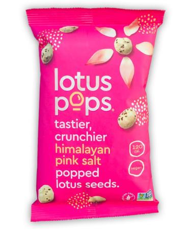 Popped Lotus Seed Snacks - Low Calorie, Gluten Free, Vegan, Paleo, Non GMO Certified | Plant Protein | Roasted Not-Fried | Himalayan Pink Salt | 4 Pack - Buy Online on GoSupps.com