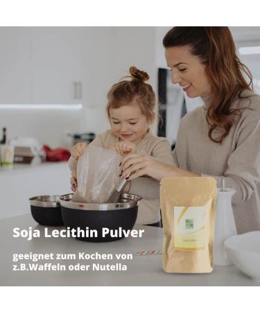 Soy Lecithin Powder Emulsifier 250g - High Quality GMO-Free E322 for Cooking - German Production - Soybean Granulate - Buy Online on GoSupps.com