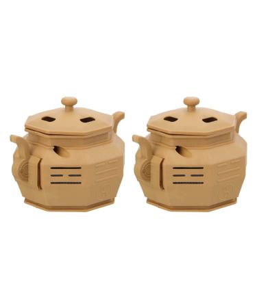 HEALLILY Moxa Stick Burner Box Holder: 2Pcs Moxa Stick Moxibustion Acupoint Massage Device Portable Healing Pot