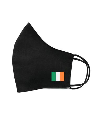SET OF 4 X Irish Flag Cotton Face Mask Protective Covering Washable Reusable Breathable Ireland Flag