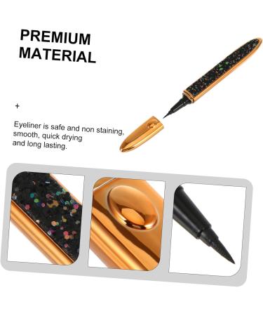 Mipcase Self Adhesive Mascara Black Eyeliner Pen Eyeshadow Pencil No Blooming Eyeliner Liquid Eyeliner Matte 1 count (Pack of 1) Colorful - Buy Online on GoSupps.com