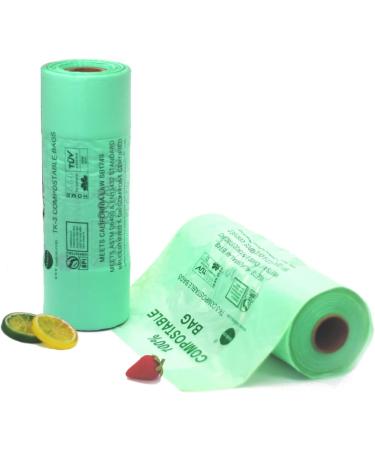 Tankon 250 Count 2.6 Gallon Compostable Produce & Trash Bags - ASTM D6400 BPI & OK Compost Home Certified - Pack of 1 - Buy Online on GoSupps.com