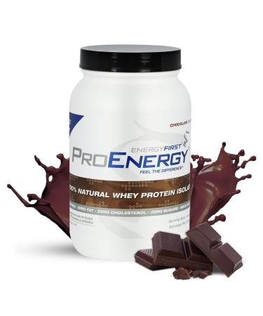 EnergyFirst Grass-Fed Chocolate Whey Protein Isolate (2lb) High-Protein Shake Gluten-Free Non-GMO Ideal for Meal Replacement & Workout Recovery 35 Servings Chocolate 2 Pound (Pack of 1)