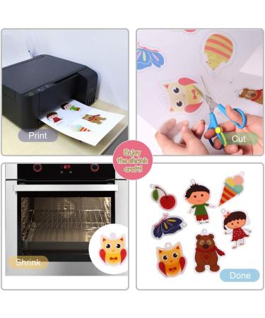 Auihiay 12 Pieces Printable Shrink Plastic Sheets for Mothers Day Gifts - 6 White and 6 Semitransparent - Creative Craft for Kids - 8.3 x 11.6 inch - Buy Online on GoSupps.com