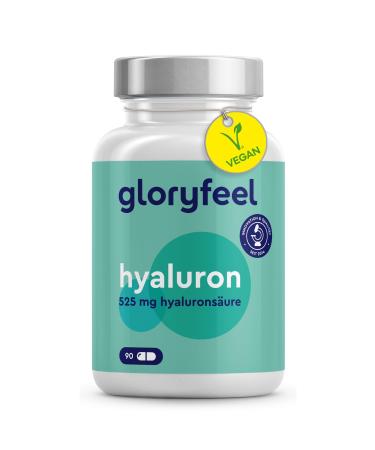 Hyaluron capsules - high -dosed with 525mg hyaluronic acid - 500-700 kda - 90 vegan capsules - laboratory test vegan and without additives made in Germany - Buy Online on GoSupps.com