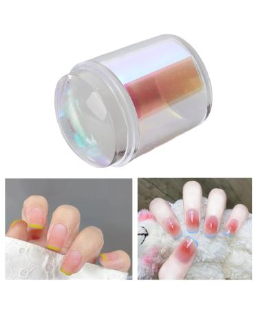 Professional Nail Art Stamper - Silicon Stamp Tool for Home Salon | Transparent Clear Nail Art Kit with Plates for French Smile Line - Buy Online on GoSupps.com