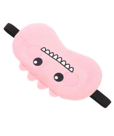 De Sommeil Yeux Motif Cartoon Dinosaure Rose De Nuit L ger Et Doux En Tissu Bandeau lastique Pour Confort Voyage H tel Et Sieste Unisexe Adulte