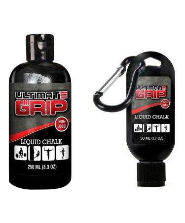 Ultimate Grip Liquid Sports Chalk - 250ml + 50ml - Over 250 Uses - 100% Fully Refundable