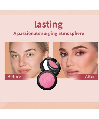  zwxqe Natural Cheek Blush with Mirror Silky Blusher Tint Mushroom Applicator Perfect for Enhancing Face and Creating an Elegant Natural Look Effortless Makeup 20g - Buy Online on GoSupps.com