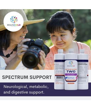 BrainChild Nutritionals Spectrum Support II P5P Vitamins Liquid Supplement for Autism - Bioavailable B6 (P-5-P) with Herbs for Kids & Adults on The Spectrum Gluten-Free - Unflavored 16oz Unflavored 16 Fl Oz (Pack of 1) - Buy Online on GoSupps.com