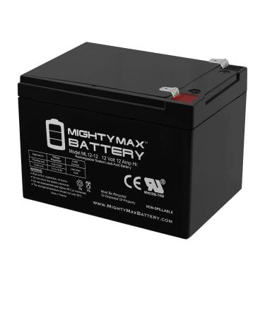 Mighty Max Battery ML12-12 - 12V 12AH F2 Replacement APC Back-UPS ES BE750BB UPS Battery