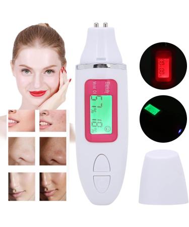 Qukaim Skin Tester Facial Skin Moisture Tester LCD Display Skin Water Oil Sensor Analyzer Multifunctional White - Buy Online on GoSupps.com