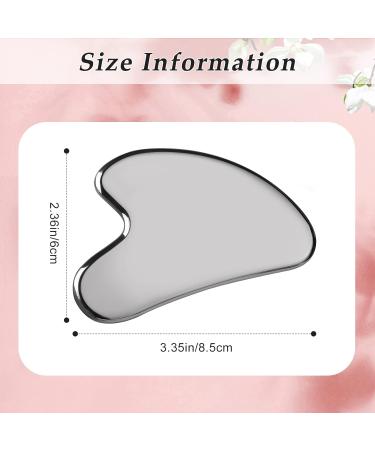 SUS304 Stainless Steel Gua Sha Facial Tool | Heart Shape Scraping Massage for Face Eye & Neck | Smooth SPA Therapy - Buy Online on GoSupps.com