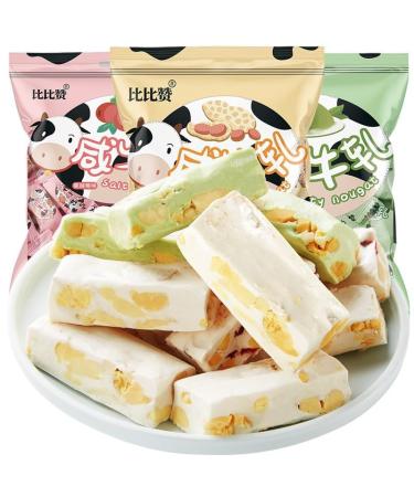 3 flavors of Niuzha gummies handmade in traditional Chinese style individually packaged toffee gummies birthday gifts holiday gifts (Cranberry flavor 500g) Cranberry flavor 500g