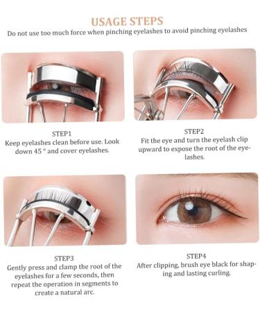 Eyelash Curler with Comb - Metal Lash Curler with Refill Pads | Precision Eye Makeup Tool for Women & Girls - Buy Online on GoSupps.com