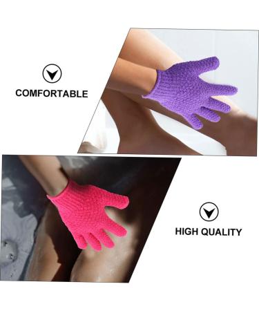 Healeved Mens Body Wash 8pcs Bath Scrub Gloves - Polyester Exfoliating Grooming Glove Set - Buy Online on GoSupps.com