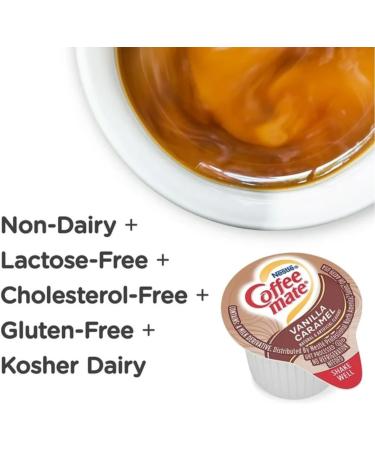 Coffee Mate Vanilla Caramel Liquid Coffee Creamer Singles Lactose-Free Creamer 50 count | Non-dairy Liquid Creamer in Convenient Single Servings | Pack of 2 - Buy Online on GoSupps.com