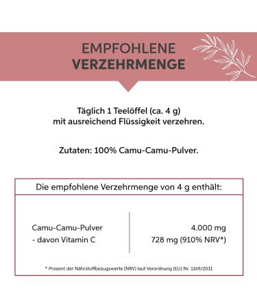  eltabia Camu Camu Powder 500g highly concentrated with natural vitamin C from Brazil | 100% raw food-grade additive-free - Buy Online on GoSupps.com