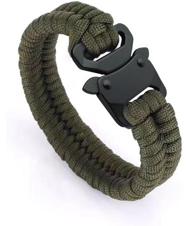 2 Pack Metal Side Quick Release Paracord Bracelet Buckles - Black 5/8in (16mm) - Buy Online on GoSupps.com