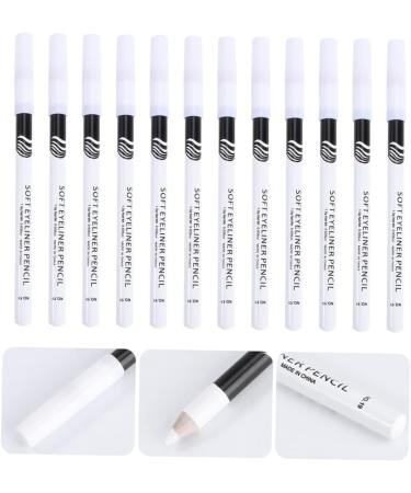 TOVINANNA Eye Line Pencils 48 Pcs Eyeliner Pencil Gel Eyeliner Eye Liner Pen Pretty Woman Wooden Pole White Embroidery Pen - Buy Online on GoSupps.com