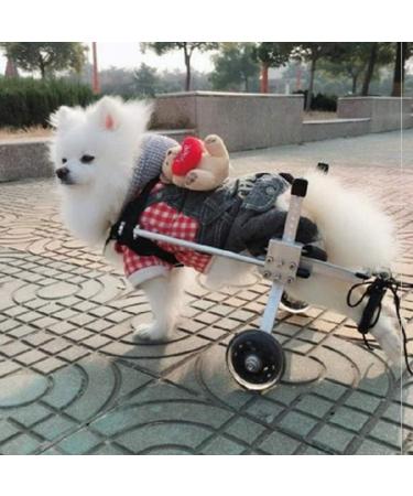 Dog Wheelchair Aluminum Alloy Pet Wheelchair 2-Wheel Full Support Pet Rehabilitation Wheelchair Pet Wheelchair Cart for Hind Leg Rehabilitation Disabled Dog Medium - Buy Online on GoSupps.com