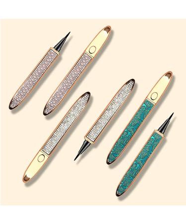 2-in-1 Eyelash Glue Pen & Liquid Eyeliner | Magic Self-adhesive Formula | Diamond Bling Glitter | No Glue or Magnetic | Blue - Buy Online on GoSupps.com