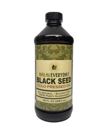 Pure Black Seed Oil - 16 OZ - 100% Pure and Cold Pressed Black Seed - Non-GMO and Vegan - Nigella Sativa