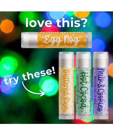 Delight Naturals Merry Christmas Egg Nog Lip Balm - Set of Three - Buy Online on GoSupps.com