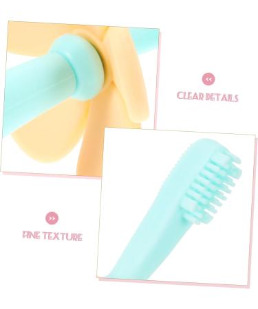 Healvian Silicone Baby Toothbrush - Manual Oral Care for Infants & Children - 1 Pack Bristle Training Toothbrush (Blue) - Buy Online on GoSupps.com