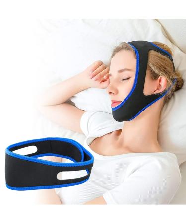Anti Snore Chin Strap Anti Snore Devices Snore Chin Strap Stop Snoring Chin Strap Adjustable Stop Snoring Solution for Men & Women Soft Breathable Highly Flexible