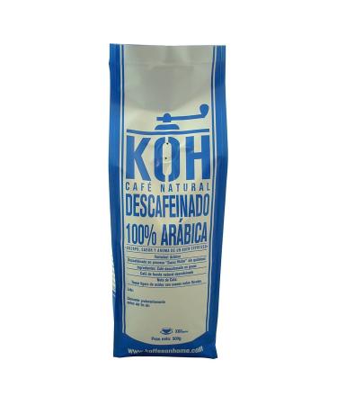 KoffeeONHOME Caf en grains d caf in l'eau - 100 % arabica - torr faction naturelle - 500 g 500 g (Lot de 1)