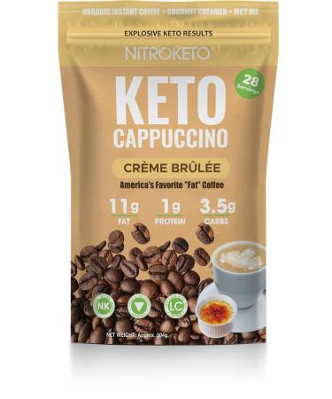 NutriKeto Keto Cappuccino Creme Brulee - Delicious Low Carb Coffee Flavor - Buy Online on GoSupps.com