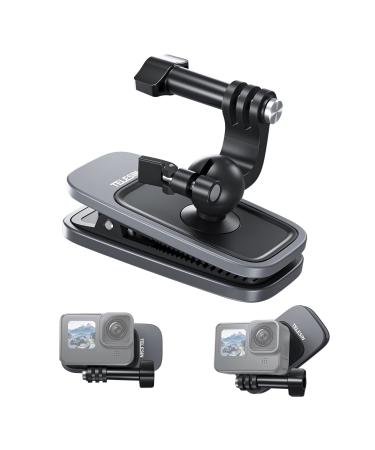 Telesin upgrade backpack holder fast clip holder compatible with GoPro Hero 11.10 9 8 7 6 5 4 Insta360 x3 one x2 dji Osmo action 2 cameras (360 degrees)