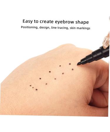 FOMIYES 6pcs Eyebrow Marker Pen Waterproof Eyebrow Pencil Microblading Marker Pen Mapping Eyebrow Pen Ink 13.9x1.8cm Black - Buy Online on GoSupps.com