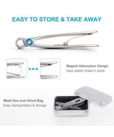 Sopito Stainless Steel Nail Clipper Set - Fingernail & Toenail Knipper with Nail File & Metal Box | International Shipping - Buy Online on GoSupps.com