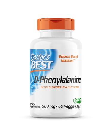 Doctor's Best D-Phenylalanine 500 mg 60 Veggie Caps