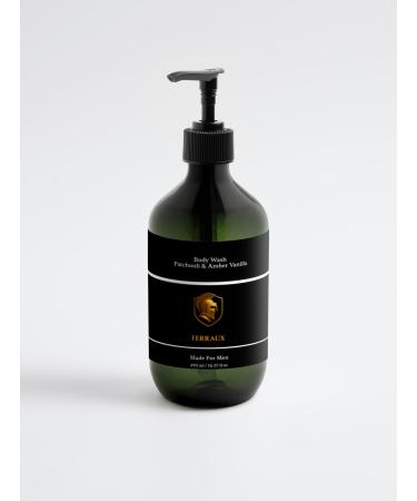 Ferraux Body Wash for Men - Patchouli and Amber Vanilla