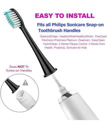 Asocrew Replacement Toothbrush Heads Compatible with Philips Sonicare for C1/C2/C3/G2 | Electric Brush Heads for Sonicare Plaque Control ProtectiveClean 4100/5100/6100 | HX9023-HX614XA - Buy Online on GoSupps.com