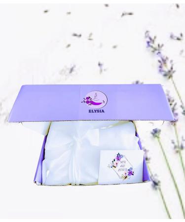ELYSIA Lavender Essentials Bath and Body Set - 12 Items Spa Gift Set with Bathrobe Towel & Slippers for Women - Perfect Gifts for Her Mom Sister & Girlfriend - Mother's Day & Birthday Gifts - Buy Online on GoSupps.com