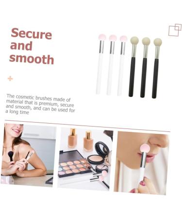 FOYTOKI 12 Pcs Sponge Makeup Brush Sponge Head Tools Makeup Eyeshadow Sponge Brush Wooden Handle - Buy Online on GoSupps.com
