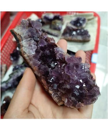 Crystal Rough Stone Crafts Natural Amethyst Geode Quartz Cluster Crystal Specimen - Buy Online on GoSupps.com