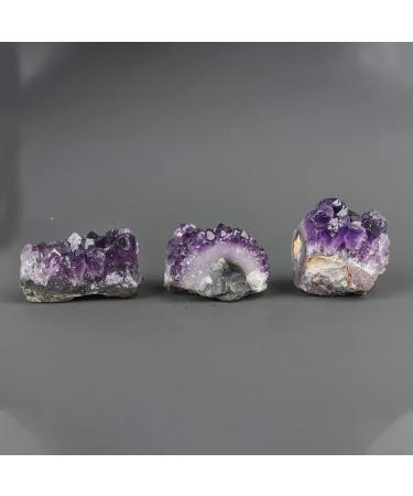 Rough Natural Quartz Amethyst Cluster Stone Stones Crafts Deep Purple Crystal Collection Decoration Ornament (Color : Purple Size : 350-400g) 350-400g Purple - Buy Online on GoSupps.com