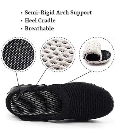 Feeon Air Cushion Orthopedic Slip-On Shoes - Women's Arch Support Sandals (Navy, Size 10) - Buy Online on GoSupps.com