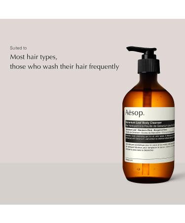 Aesop Geranium Leaf Body Cleanser | 17.99 oz Gentle Wash | Alcohol-Free, Gluten-Free & Vegan - Buy Online on GoSupps.com