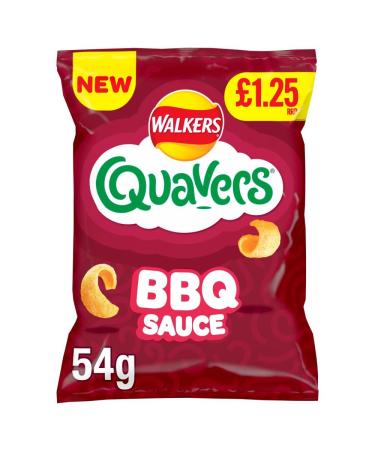 Walkers Quavers BBQ SAUCE Crisps 15 x 54g PMP