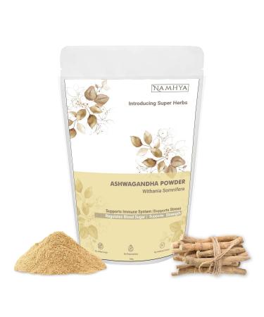 Namhya Ayurveda Withania somnifera Powder Supports Immunity Strength & Ease Sugar Level with 100% Natural Ashwagandha Powder - 100g